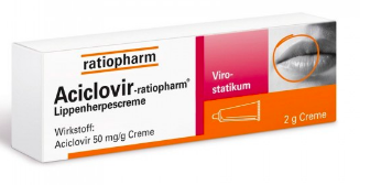 Aciclovir Ratiopharm MG, 50 mg/g-10 g x 1 creme bisnaga