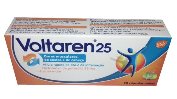 Voltaren 25, 25 mg x 20 cáps mole