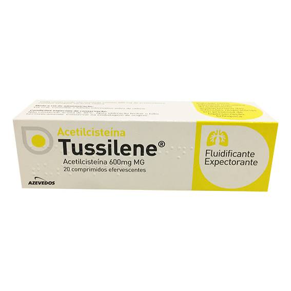 Acetilcisteína Tussilene MG, 600 mg x 20 comp eferv