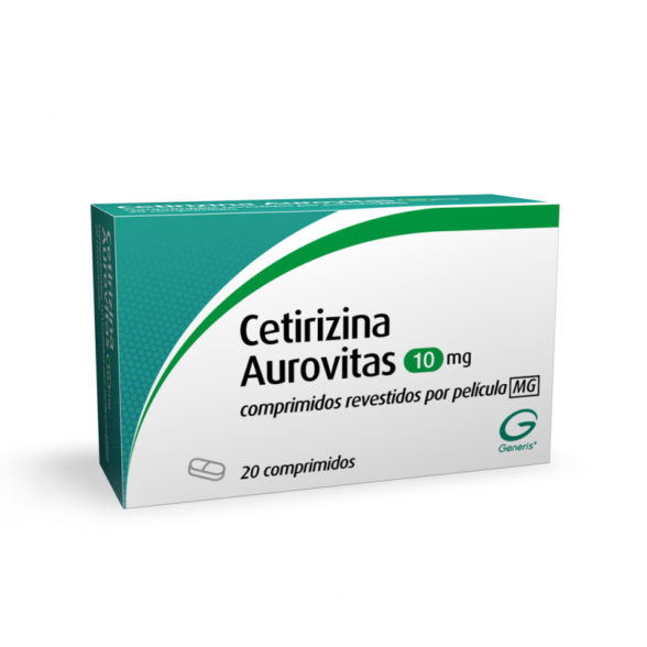 Cetirizina Aurobindo MG, 10 mg x 20 comp rev
