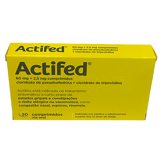 Actifed, 60/2,5 mg x 20 comp