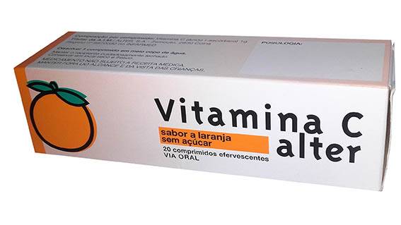 Vitamina C Alter Laranja, 1000 mg x 20 comp eferv