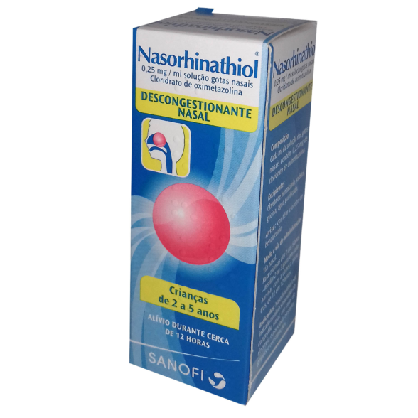 Nasorhinathiol, 0,25 mg/mL-15mL x 1 sol nasal conta-gotas