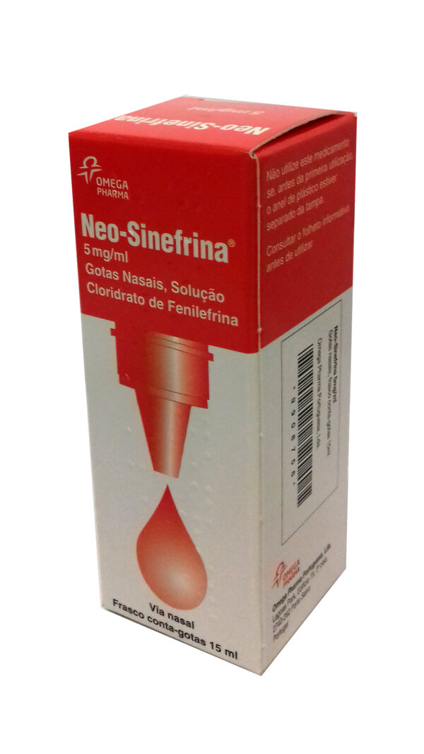 Neo-Sinefrina, 5 mg/mL-15 mL x 1 sol nasal conta-gotas