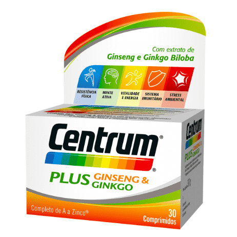 Centrum Plus Ginseng Ginkgo Comprimidos x30