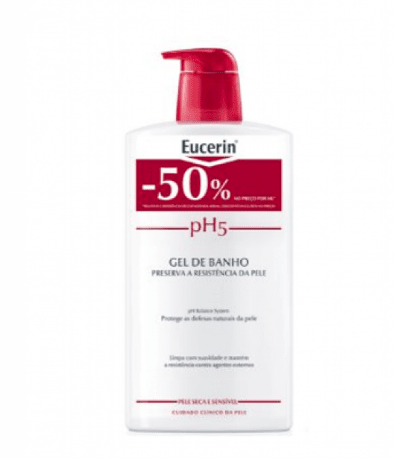 Eucerin Pele Sensível pH5 Gel de Lavagem com Desconto 50% 1L