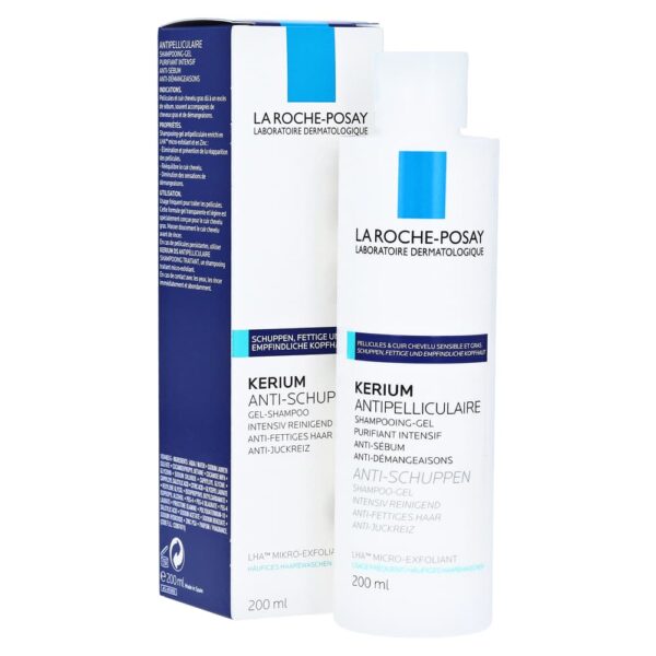 La Roche Posay Kerium Champô-Gel Caspa Oleosa 200ml