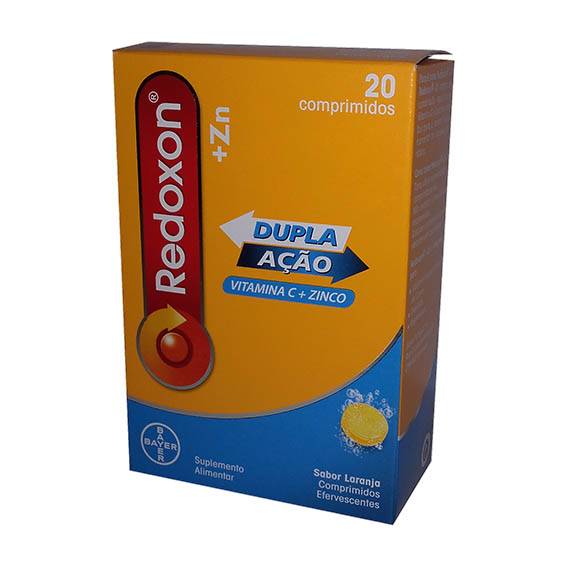 Redoxon ZN Comprimidos Efervescente Laranja x20