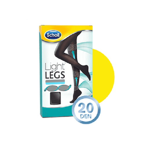Scholl Light Legs Coll Comp 20den S Preto