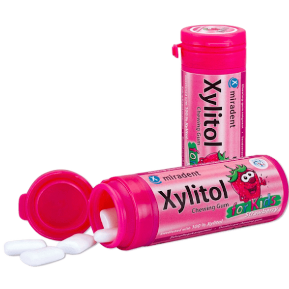 Miradent Xylitol Kids Pasta Elasticidade Morangx30