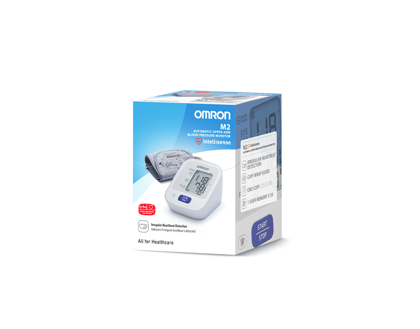 Omron M2 medidor tensão arterial Braço