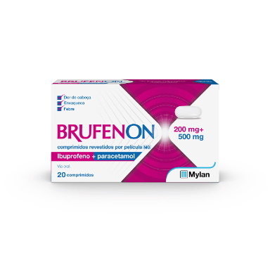 Brufenon (200 mg + 500 mg) – 20 comprimidos