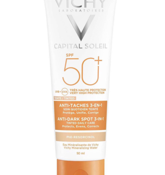 Vichy Capital Soleil Creme Antimanchas 3-em-1 FPS 50+ – 50 ml