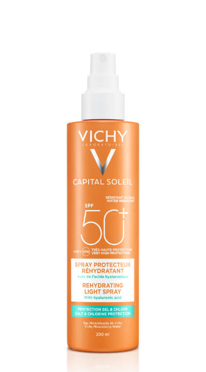 Vichy Capital Soleil Spray Antidesidratação Beach Protect FPS 50+ - 200 ml