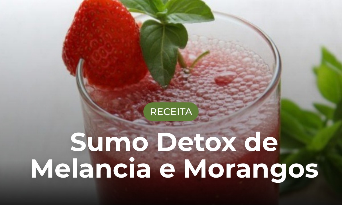 Sumo Detox de Melancia e Morangos