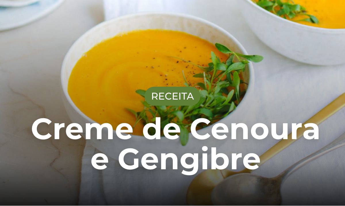 Sopa de Creme de Cenoura e Gengibre