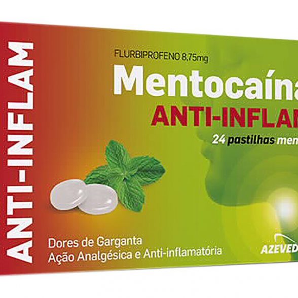 Mentocaína Anti-Inflam – 24 Pastilhas