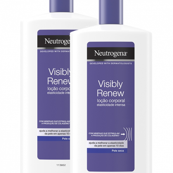 Neutrogena® Visibly Renew Loção Corporal Elasticidade Intensa 750ml + 60% Desconto na 2.º Unidade