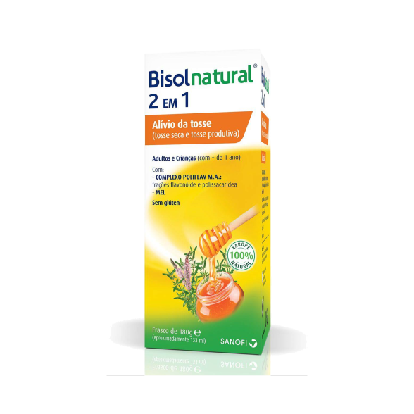 Bisolnatural 2 em 1 Xarope – Frasco 133ml