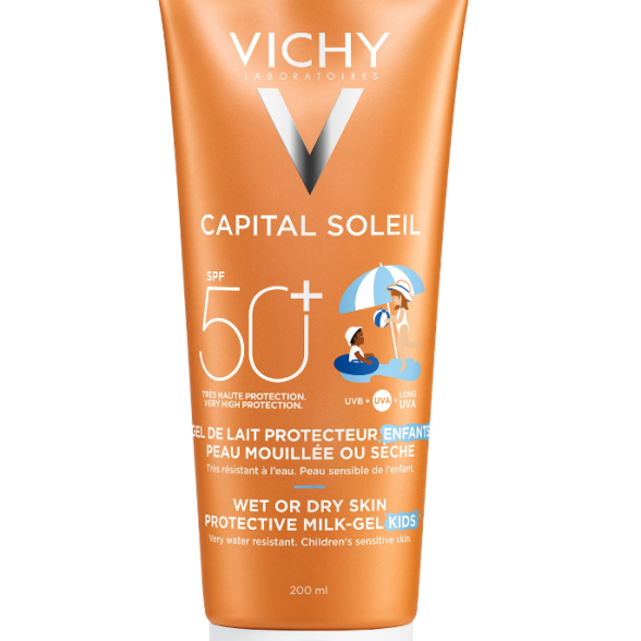 Vichy Capital Soleil Gel Wet Skin Crianças FPS50+ – 200Ml